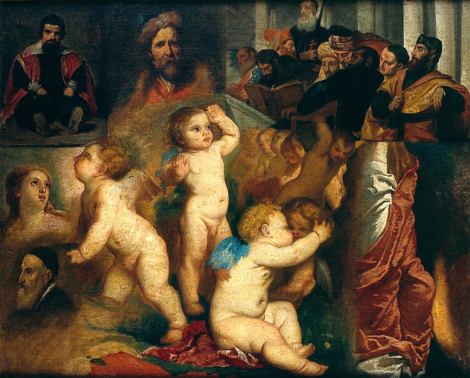 G. (1819-05-30) Postma - Compositie van verschillende kopieën na oude meesters - R881 - Cultural Heritage Agency of the Netherlands Art Collection