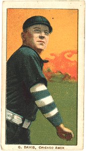 G. Davis, Chicago White Sox, baseball card portrait LCCN2008676440