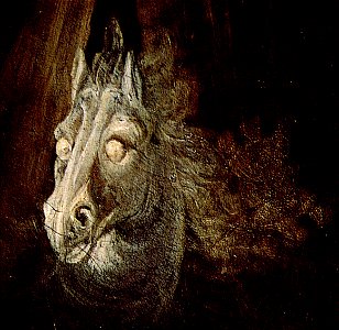 Füssli, Johann Heinrich - Nachtmahr, Detail Pferd - 1802