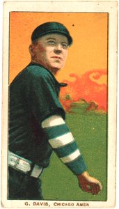 G. Davis, Chicago White Sox, baseball card portrait LCCN2008676440