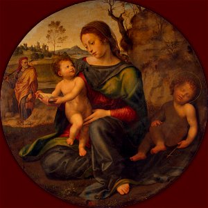 G Bugiardini Sagrada Familia con San Juanito 1520 Hermitage