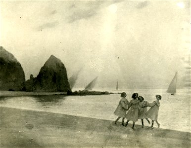 Grup a la platja - Joan Brull i Vinyoles (1863-1912)