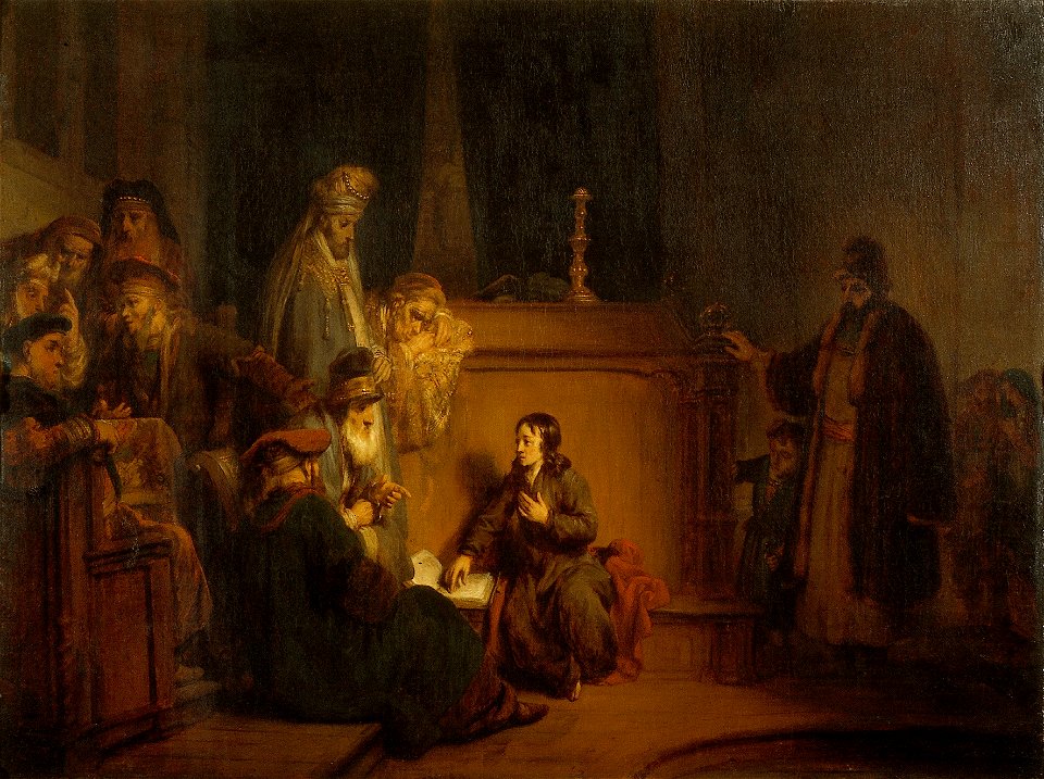 G. van den Eeckhout - Christus voor de schriftgeleerden - NK2311 - Cultural Heritage Agency of the Netherlands Art Collection