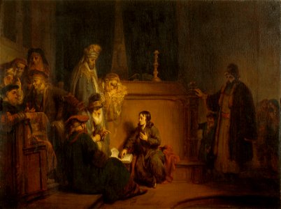 G. van den Eeckhout - Christus voor de schriftgeleerden - NK2311 - Cultural Heritage Agency of the Netherlands Art Collection