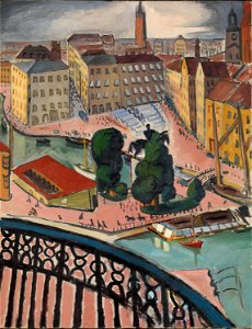 Isaac Grünewald - Karl Johans Torg, Stockholm - NG.M.01156 - National Museum of Art, Architecture and Design