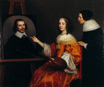 G. van Honthorst - Margaretha Maria de Roodere (c. 1625-1666) - 20088 - Cultural Heritage Agency of the Netherlands Art Collection