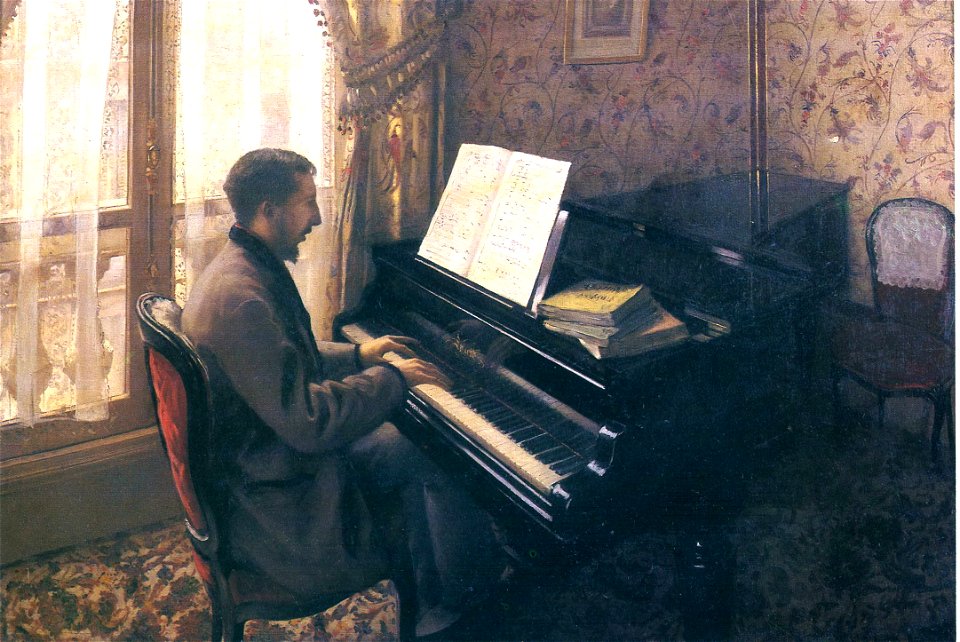 G. Caillebotte - Jeune homme au piano