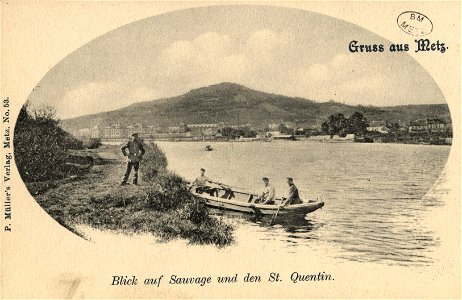 Gruss aus Metz. Blick auf Sauvage und den St Quentin FIC MUT 0129