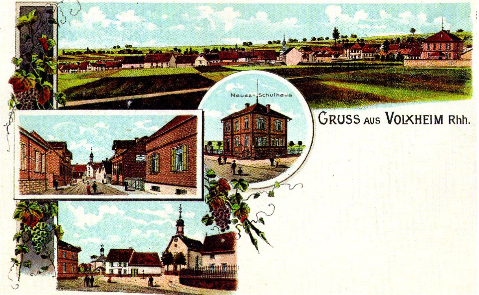 Gruss aus Volxheim postcard 1902
