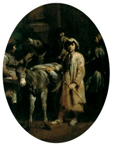 G. M. Crespi Contadini con un asino