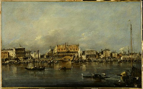 Guardi - Le Palais des Doges de Venise vu du bassin de Saint-Marc, 1775 - 1800, RF 1949 6