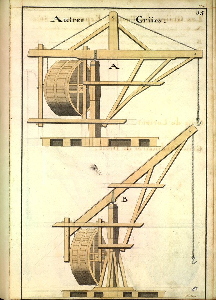 Grues portuaires du XVIIIè siècle 2