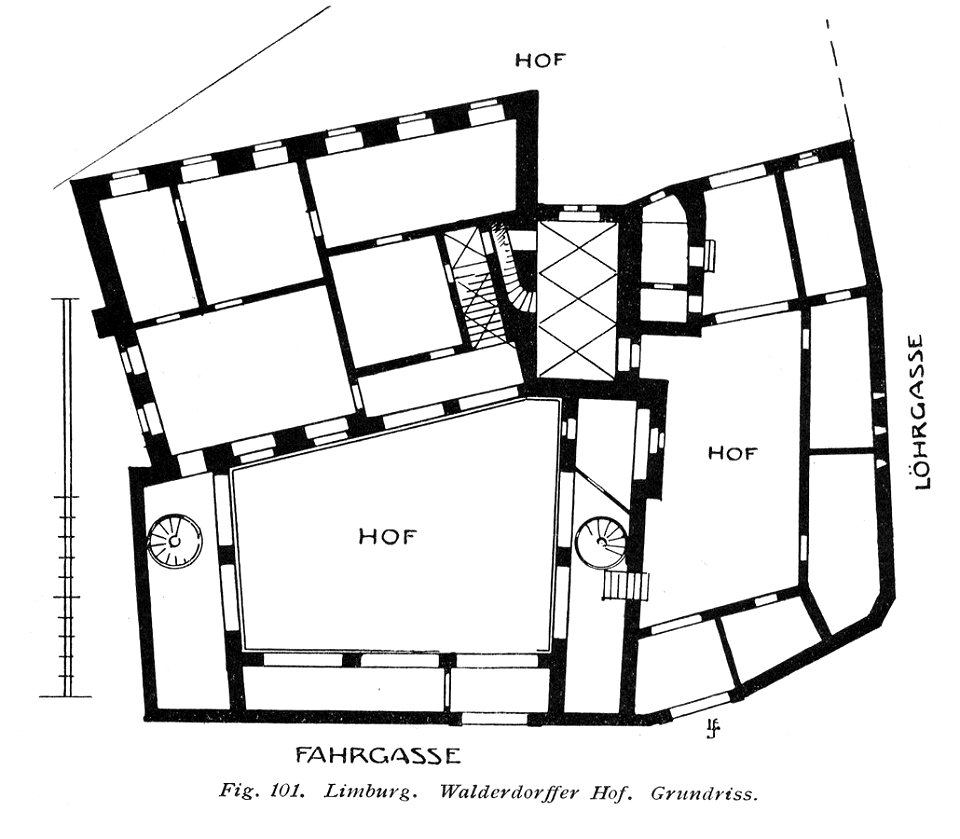 Grundriss Walderdorffer Hof Limburg