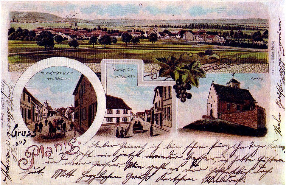 Gruss aus Planig 1899