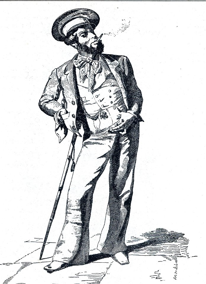 Guappo camorrista in Naples, Italy