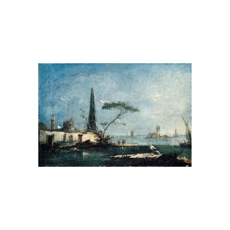 Guardi - A CAPRICCIO OF THE VENETIAN LAGOON WITH AN, lot.98