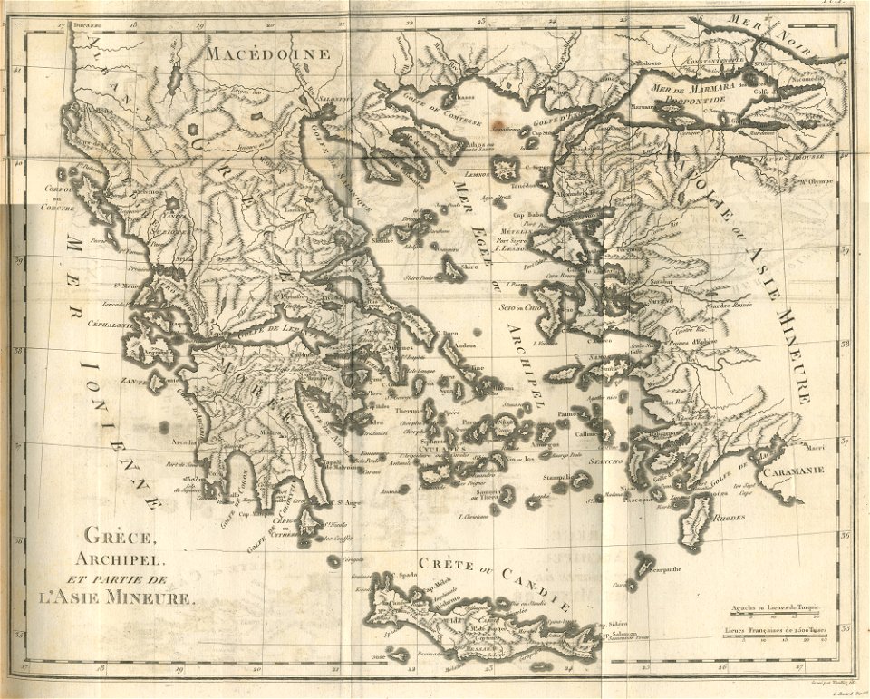 Grèce, Archipel, et partie de l'Asie Mineure - Olivier Guillaume Antoine - 1801