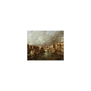 Guardi - VENICE, A VIEW OF THE GRAND CANAL WITH THE RIVA DEL VIN AND THE RIALTO BRIDGE, lot.248