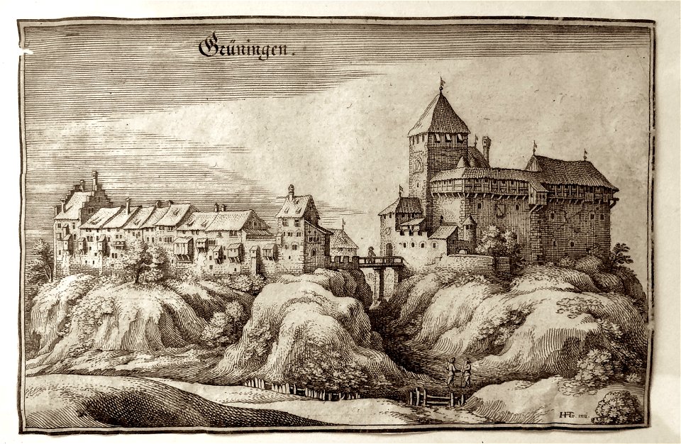 Grüningen Matthäus Merian 1654