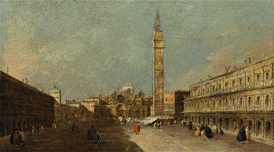 Guardi - VENICE, A VIEW OF PIAZZA SAN MARCO LOOKING EAST TOWARDS THE BASILICA, lot.236