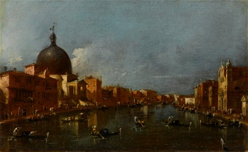 Guardi - VENICE, A VIEW OF THE GRAND CANAL WITH SAN SIMEONE PICCOLO, lot.294