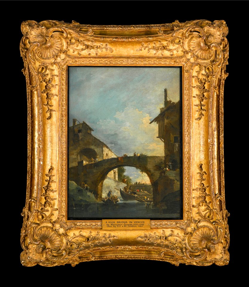 Guardi - A VIEW OF LA PORTA DEL DOLO ON THE BRENTA CANAL ON THE VENETIAN MAINLAND, lot.34