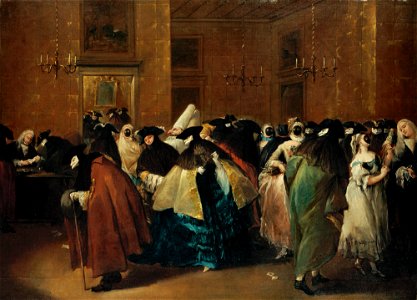 Guardi - THE RIDOTTO IN VENICE WITH MASKED FIGURES CONVERSING, lot.71