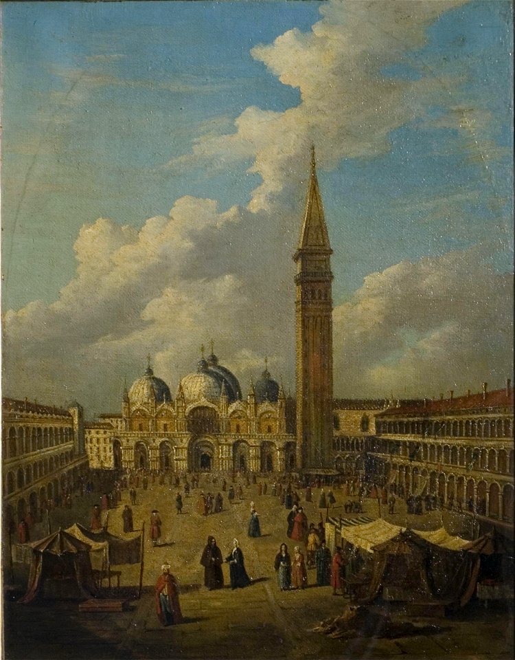 Guardi - Venice, Piazza San Marco, Looking towards the Cathedral, 624-1901