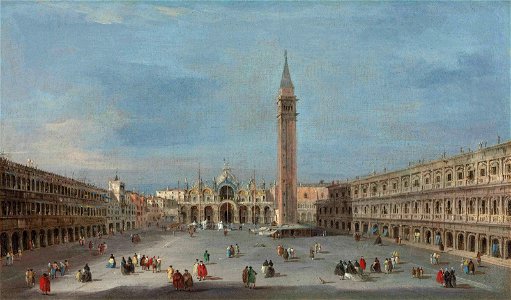 Guardi - Piazza San Marco, Venice, with the Basilica and the Campanile, 5958413