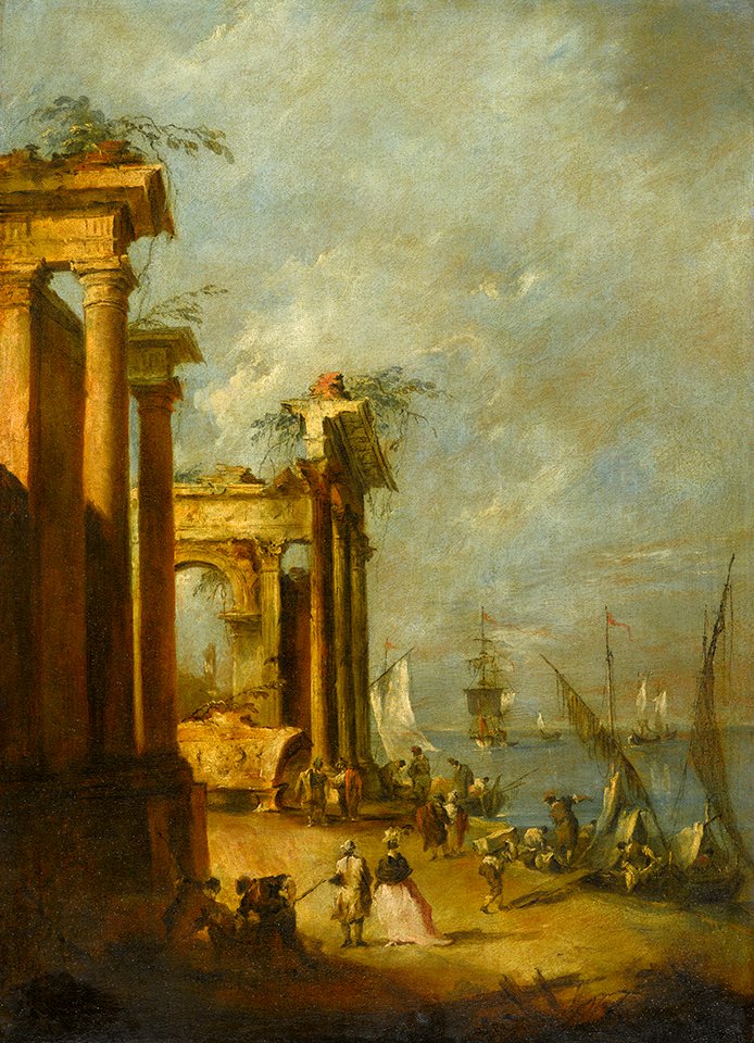 Guardi - Roman Ruins Near the Lagoon, circa 1765–1775, G.52.16.1