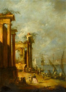 Guardi - Roman Ruins Near the Lagoon, circa 1765–1775, G.52.16.1
