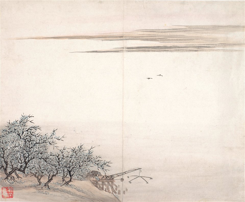 Gu Haoqing - Fisherman by Plum Trees - 81.226 - Indianapolis Museum of Art