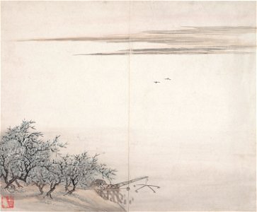 Gu Haoqing - Fisherman by Plum Trees - 81.226 - Indianapolis Museum of Art