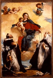 Guardi - Madonna of the Rosary with Saint Catherine of Siena and Saint Dominic, 1745–1750, 65.3