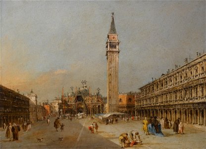 Guardi - THE PIAZZA SAN MARCO WITH THE BASILICA AND CAMPANILE, lot.72