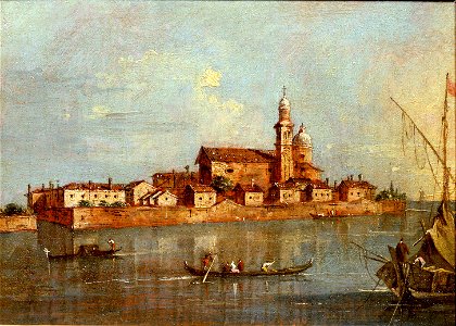 Guardi - View of the Island of San Andrea della Certosa, Venice, 1780s, 3609
