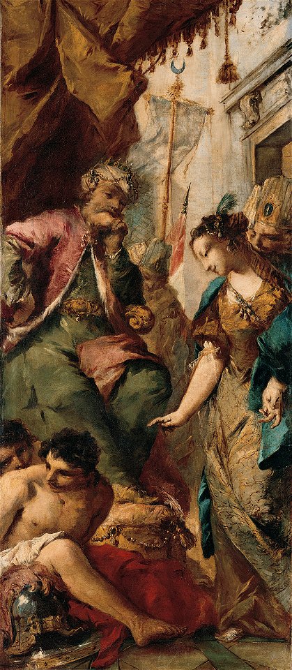 Guardi - Sophronia Asking the Saracen King Aladine to Release the Christian Prisoners, KINCM2005.4993