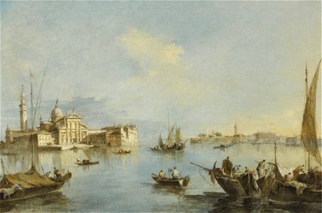 Venice, A View of the Church of San Giorgio Maggiore with the End of the Giudecca Francesco by Guardi