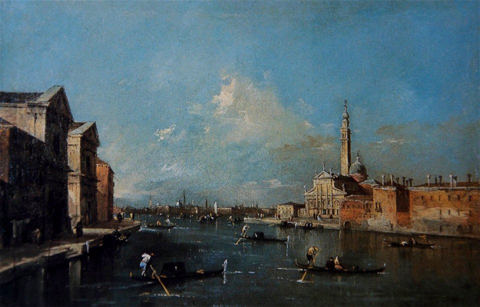 Guardi - Venice, the church of St. George as seen from Giudecca Canal about 1770, Romapedia 11 DSC 0945
