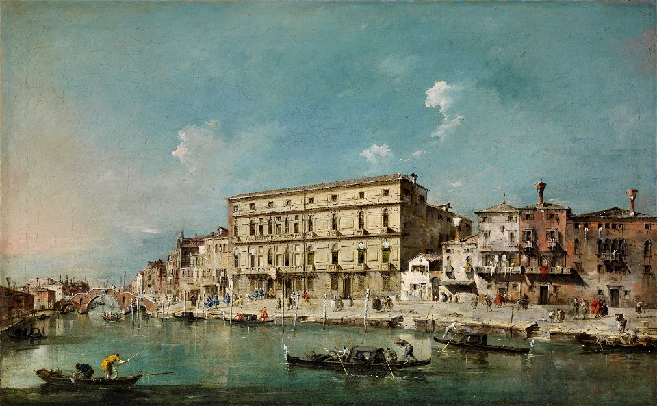Guardi - View of the Cannaregio Canal in Venice, ca. 1770, 1984.1.179