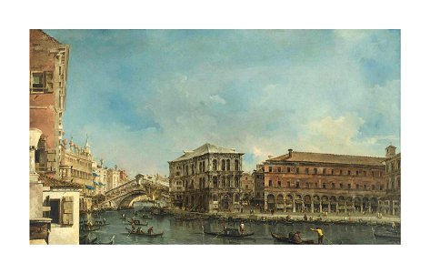 Guardi - Venice the Rialto Bridge with the Palazzo dei Camerlenghi, 6088940