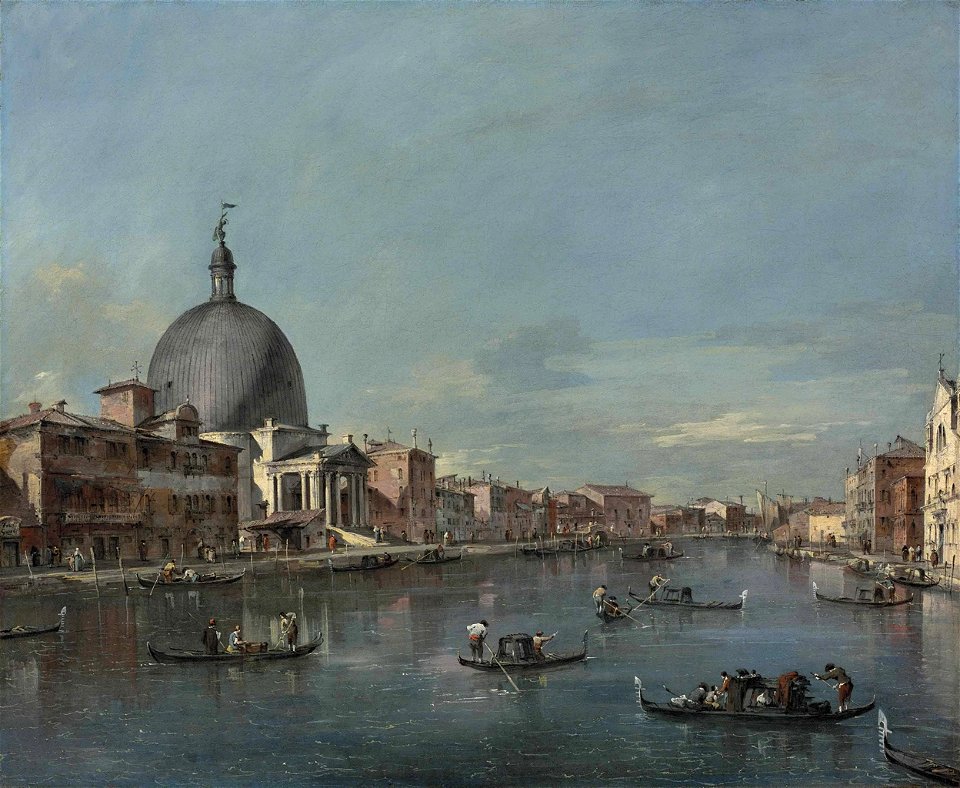 Guardi - The Grand Canal, Venice, with San Simeone Piccolo, 5916281