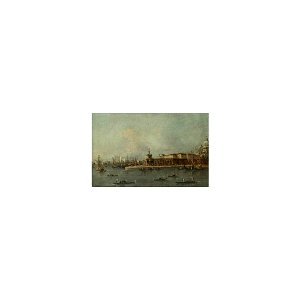 Guardi - VENICE, A VIEW OF THE ENTRANCE TO THE GRAND CANAL WITH THE PUNTA DELLA DOGANA AND THE CHURCH OF SANTA MARIA DELLA SALUTE, lot.53