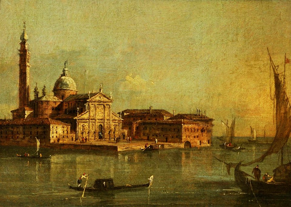 Guardi - The Island of San Giorgio Maggiore, Venice, 1780s, 901