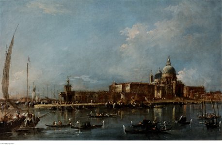 Guardi - Venice the Dogana with Santa Maria della Salute, c. 1770s, P518