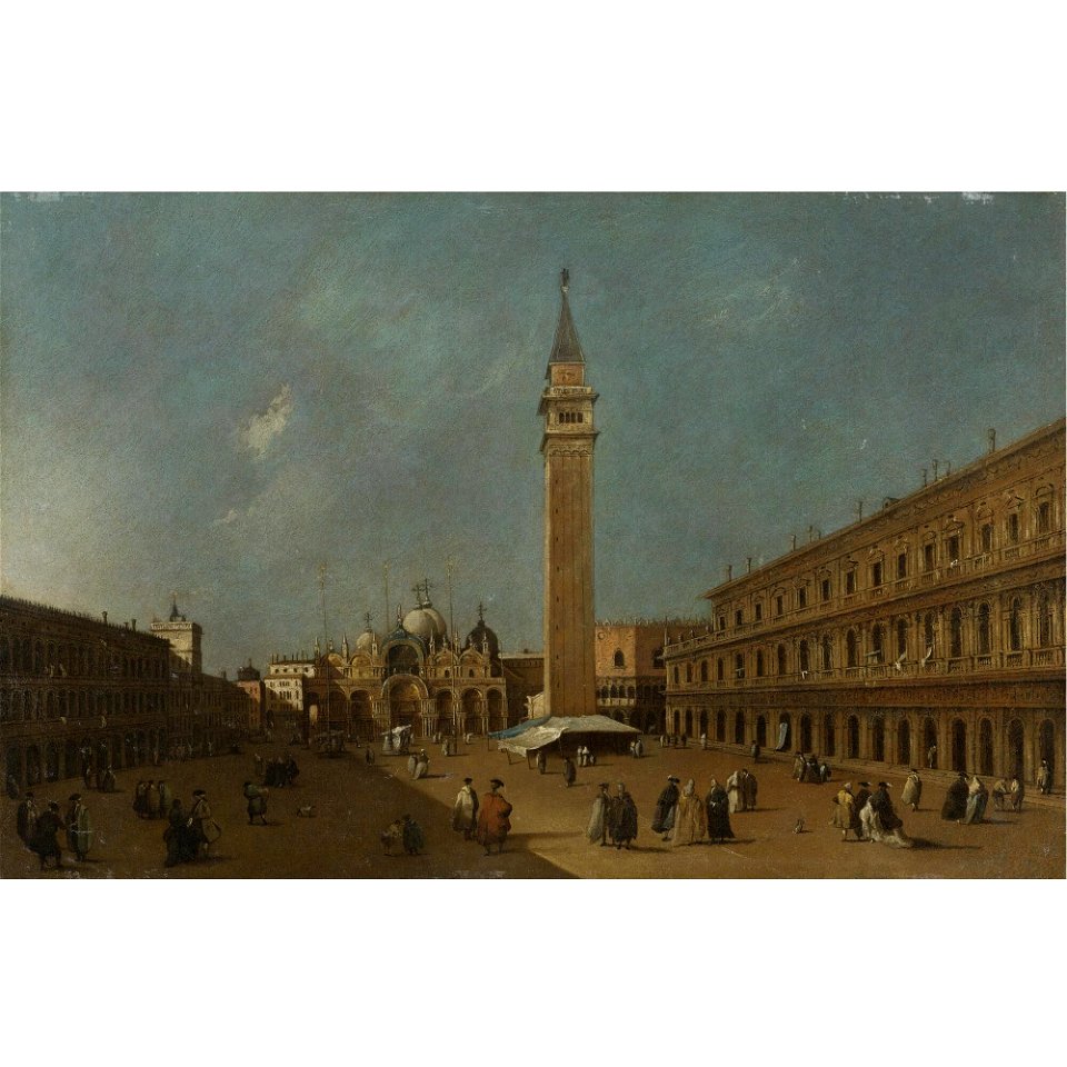 Guardi - VIEW OF THE PIAZZA SAN MARCO, VENICE, LOOKING EAST, lot.142