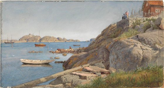 Hans Gude - Landscape by Stavern - NG.K&H.B.06531 - National Museum of Art, Architecture and Design