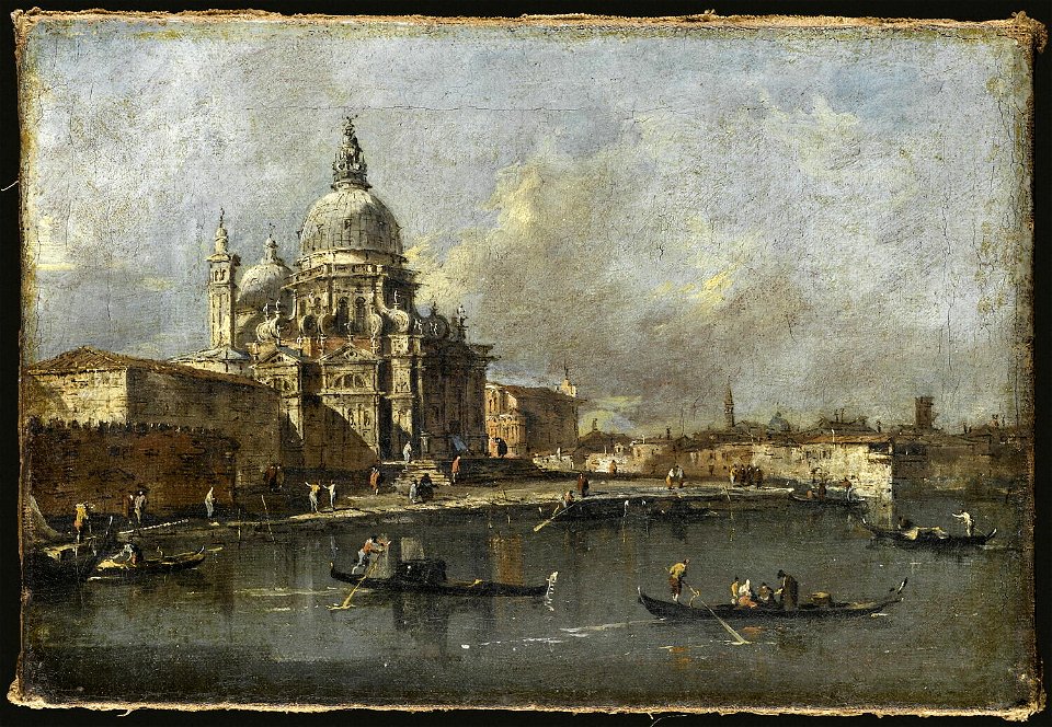 Guardi - Vue de la Salute, vers 1780, MI 872