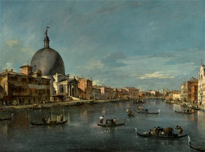 Guardi - VENICE, A VIEW OF THE GRAND CANAL WITH SAN SIMEONE PICCOLO, lot.10