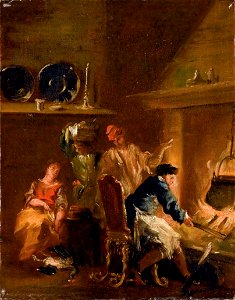 Guardi - Interno di cucina con figure, 5317275